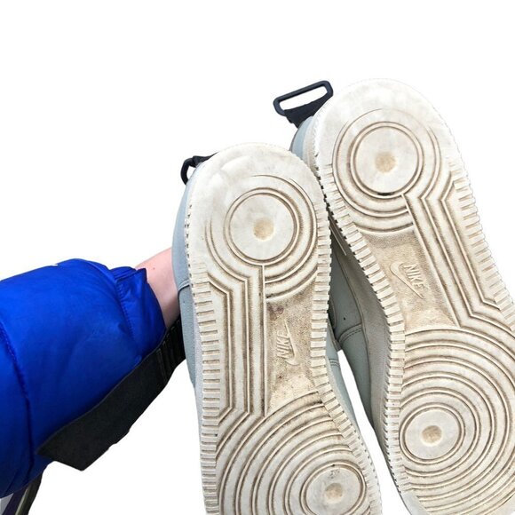 2018 Nike Air Force 1 Low Utility Spruce Fog Black Size 13 - Picture 14 of 16